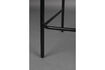 Miniatura Taburete de bar de bouclé negro Rodin 13