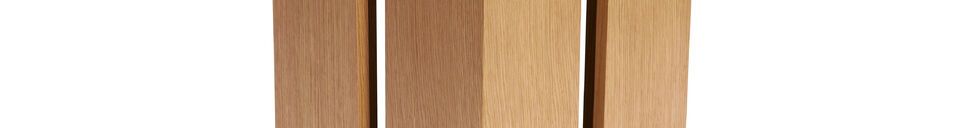 Descriptivo Materiales  Taburete de madera gris Forma