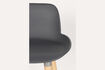 Miniatura Taburete de mostrador 65 cm gris oscuro y madera Albert Kuip 3