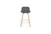 Miniatura Taburete de mostrador 65 cm gris oscuro y madera Albert Kuip 5