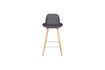 Miniatura Taburete de mostrador 65 cm gris oscuro y madera Albert Kuip 8