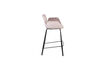 Miniatura Taburete de mostrador en terciopelo rosa Brit 7