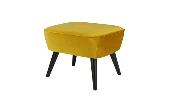 Ver el perfil del producto taburete hocker con patas terciopelo ocre Sara Taburete hocker con patas terciopelo ocre Sara