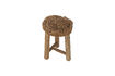 Miniatura Taburete Ø33xH46 cm de madera reciclada natural Delray 6