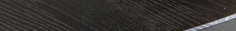 Benadrukte materialen Tafelblad rond eindblad 210x120 cm Essenhout Blacknight Matt TABLO LUNGO