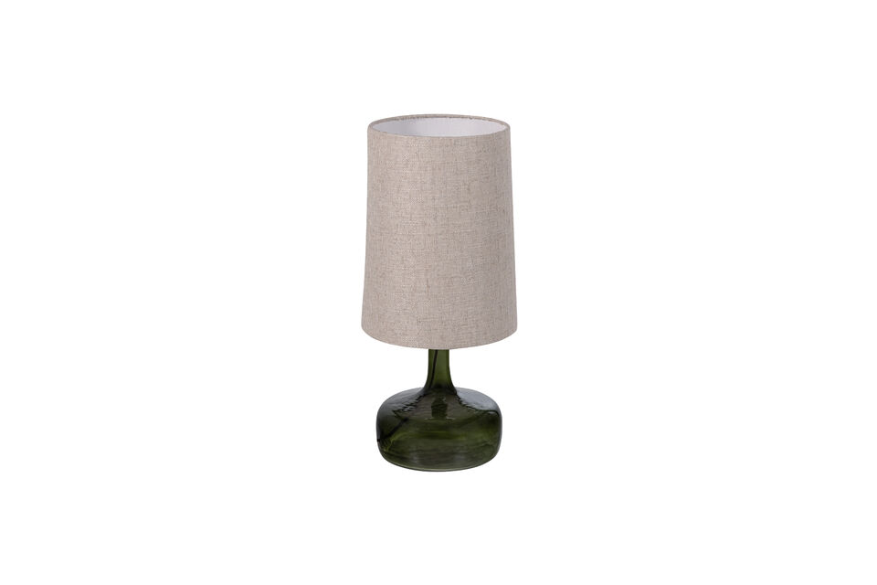 Tafellamp 60 cm glas groen en naturel LUMA Woood