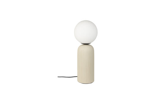 Zie de productbeschrijving tafellamp in bruin keramiek Dash Tafellamp in bruin keramiek Dash