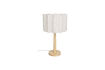 Miniatuur Tafellamp van naturel rubberwood en jute Scallop 2
