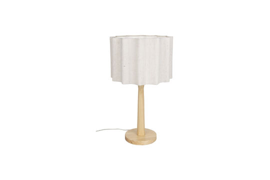 Zie de productbeschrijving tafellamp van naturel rubberwood en jute Scallop Tafellamp van naturel rubberwood en jute Scallop