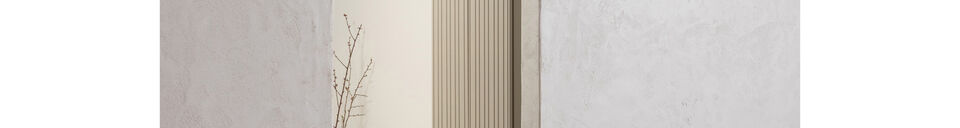 Material Details Tall cabinet with drawer Pine Dust GRAVURE