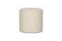 Miniature Tall cream bouclé pouf Sara Clipped