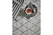 Miniature Tapis 140x200 cm en coton noir et blanc cassé HDCruz 2