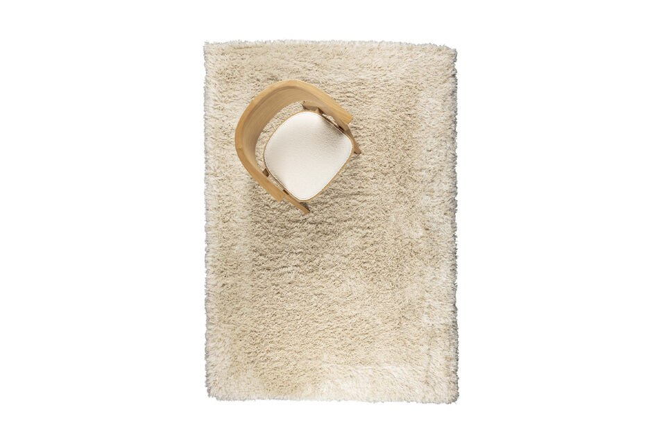 Tapis 160x230 cm en laine beige Curly Zuiver
