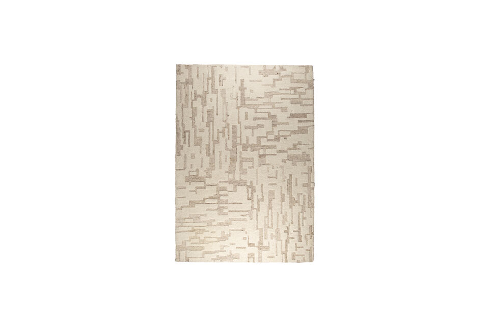 Tapis 160x230 cm en laine beige Hills - 11