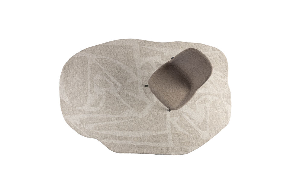Tapis 160x230 cm en laine blanc Forms - 10