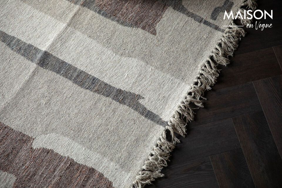Tapis 160x230 cm en laine orange Caminito - 8