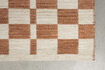 Miniature Tapis 160x230 cm en plastique recyclé beige Checker 15