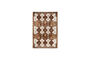 Miniature Tapis 160x230 cm en polyester rouge Maron Détouré