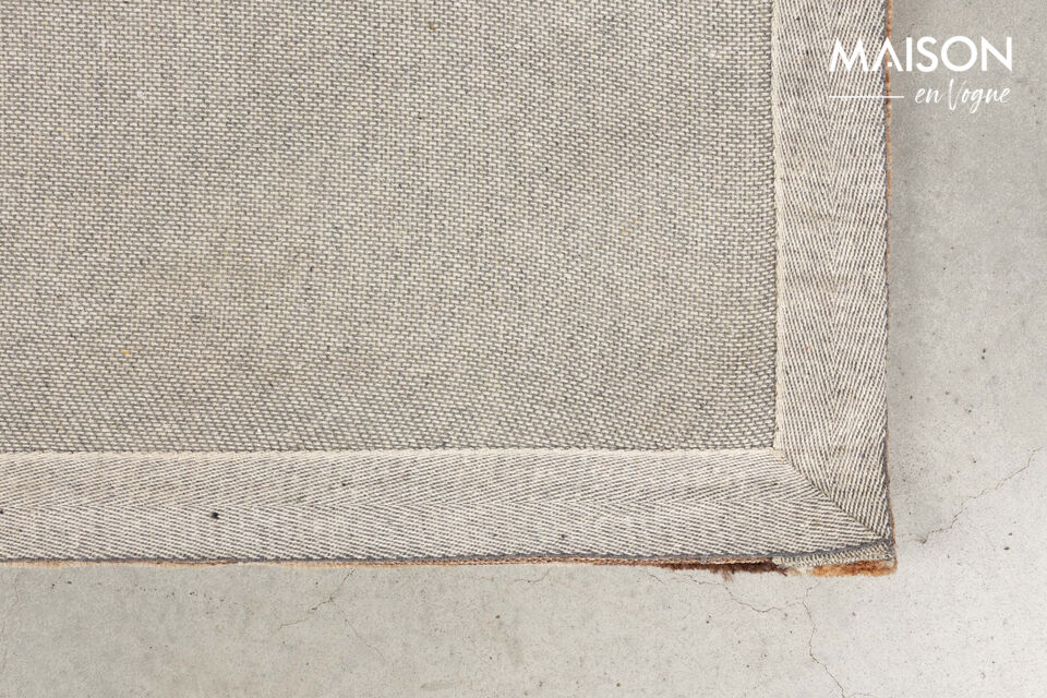 Tapis 160x230 cm en polyester rouge Maron - 6