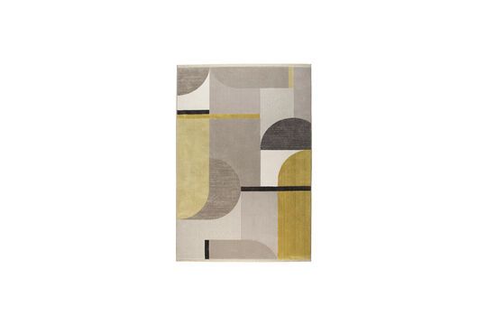 Tapis 160x230 cm en tissu jaune Hilton