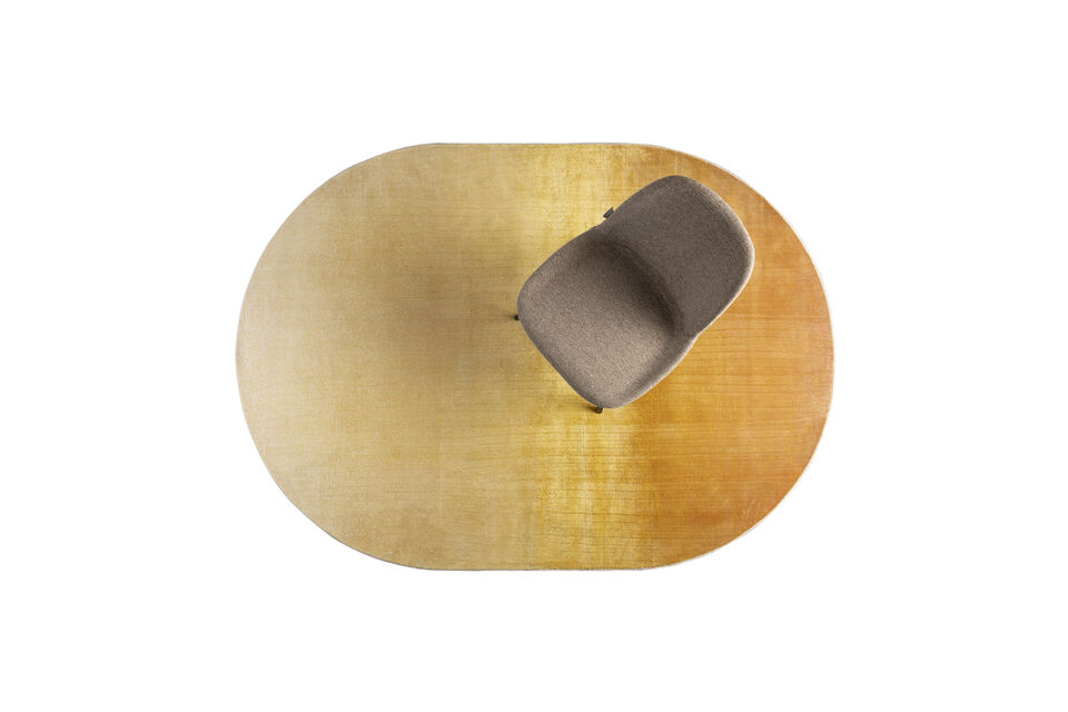 Tapis 160x230 cm en tissu jaune Sunset - 11
