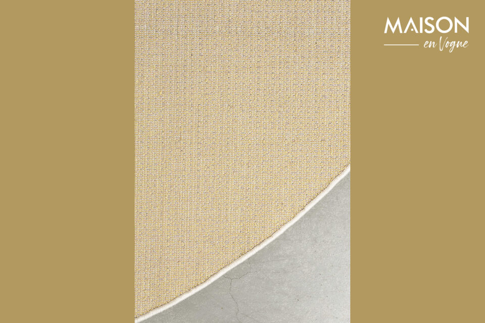 Tapis 160x230 cm en tissu jaune Sunset - 18