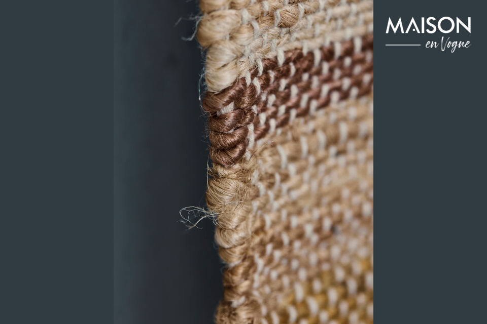 Its fringed edges provide an extra layer of style
