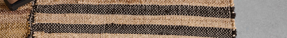 Mise en avant matière Tapis 160x230 cm Jute et Coton Multicolore HDListra