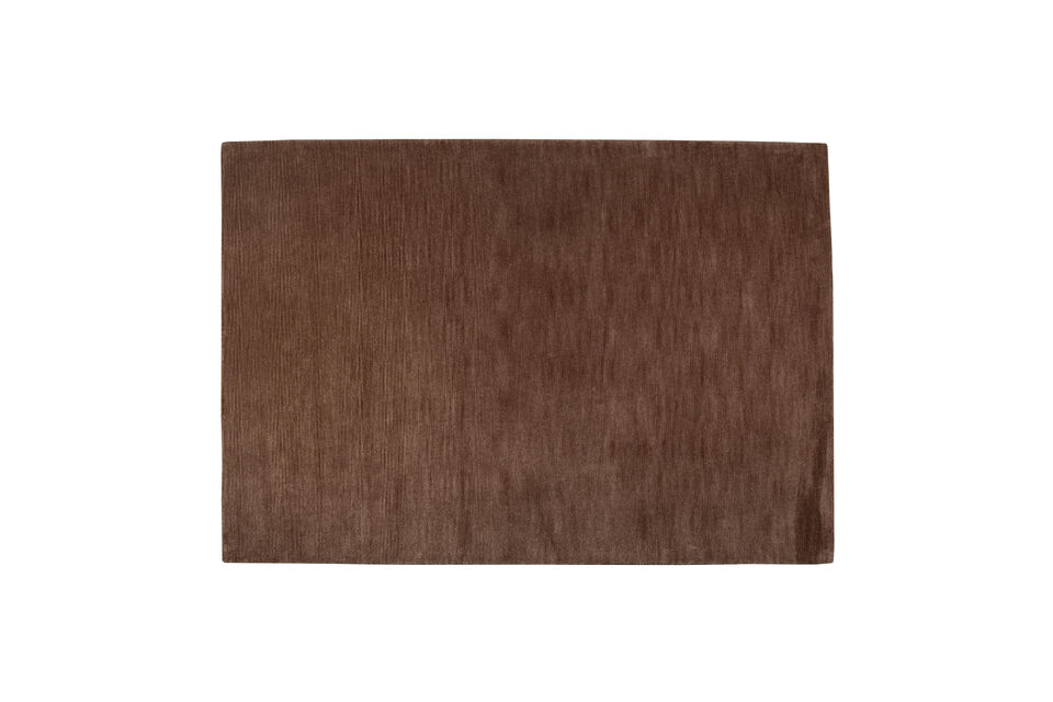 Tapis 160x230 en polyester terracotta Luwte Zuiver