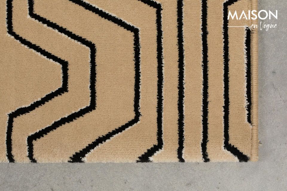 Ce tapis combine avec aisance style contemporain et confort