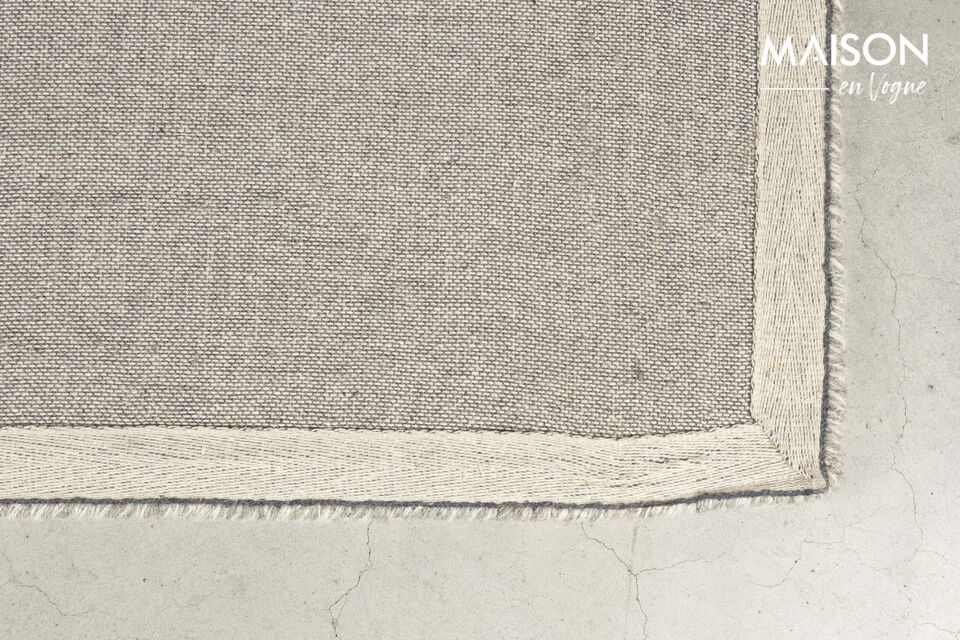 Tapis 160x240 cm en laine gris Frantic - 16