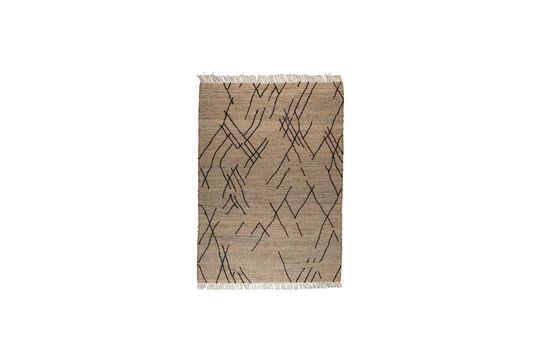 Tapis 170x240 cm en jute beige Ishank