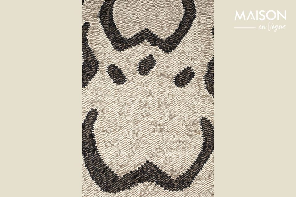 Découvrez le charme subtil et la douceur du tapis Ayaan, fabriqué à la main en laine et coton