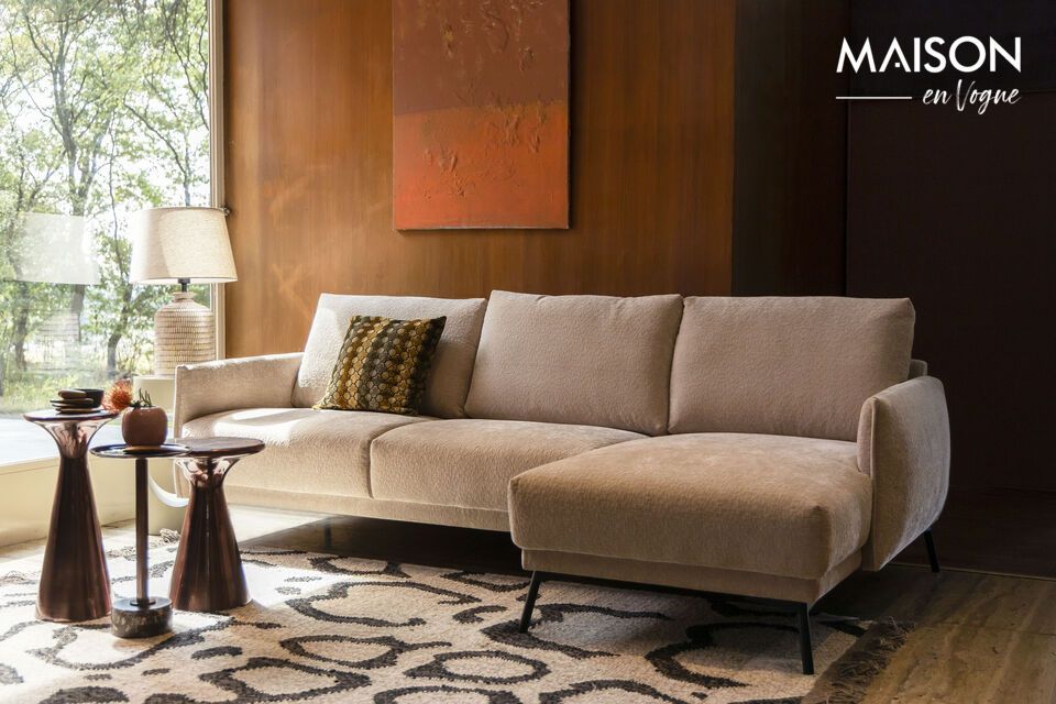 Tapis 170x240 cm en laine beige Ayaan - 7