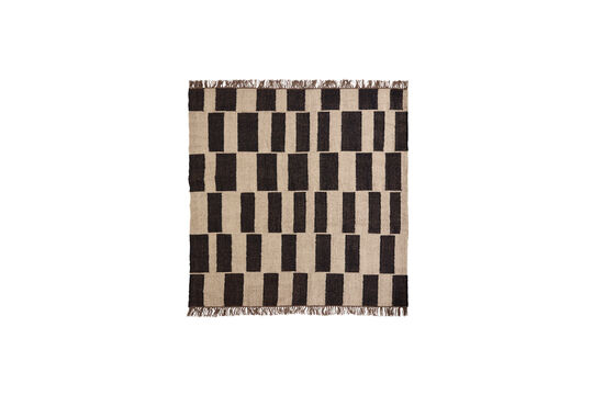Voir la fiche produit tapis 180x180 cm Jute et Laine Noir et Naturel HDGraph Tapis 180x180 cm Jute et Laine Noir et Naturel HDGraph