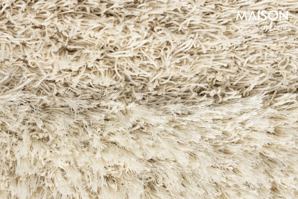 Tapis 200x290 cm en laine beige Curly - 12