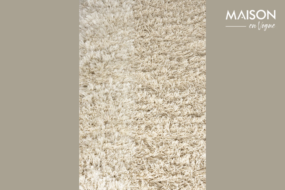 Tapis 200x290 cm en laine beige Curly - 13