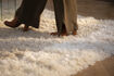 Miniature Tapis 200x290 cm en laine beige Curly 11
