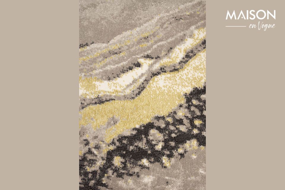 Découvrez un élément de décoration unique pour votre espace de vie avec le tapis Solar en tissu