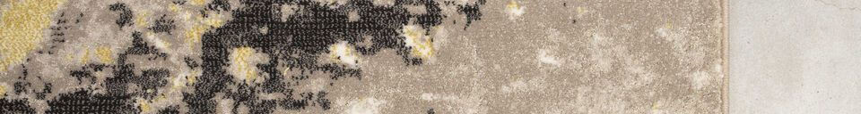 Mise en avant matière Tapis 200x300 cm en tissu gris Solar