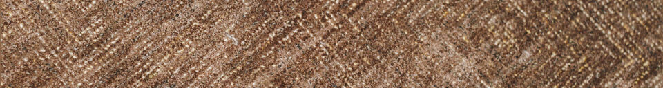 Mise en avant matière Tapis 200x300 en polyester rouille Maryland