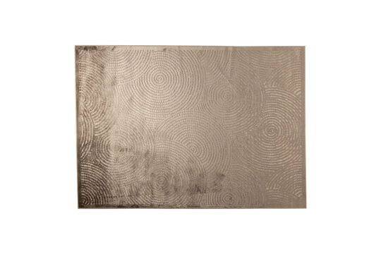 Tapis 240x170 cm en tissu beige Dots