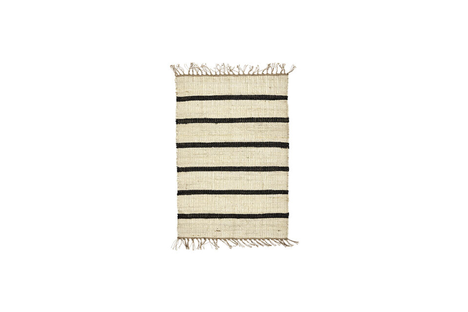 Tapis 90 x 60 cm Jute Noir et Naturel HDSima House Doctor