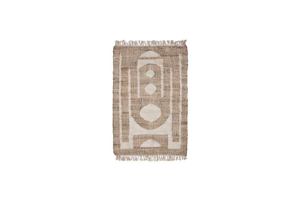 Tapis 90x150 cm Laine et Jute Naturel Rostro House Doctor