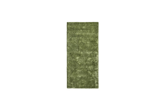 Tapis 90x200 cm Viscose Vert Shine Détouré