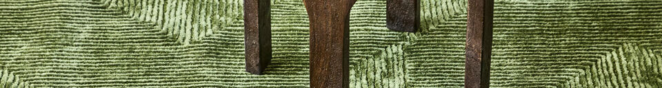 Mise en avant matière Tapis 90x200 cm Viscose Vert Shine