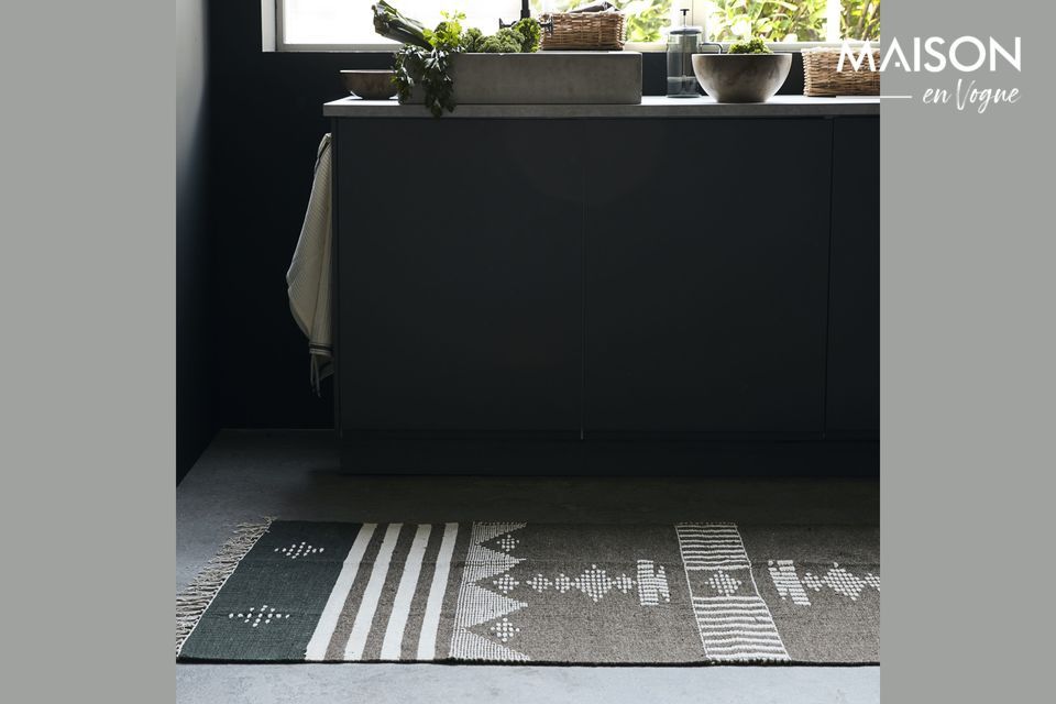 Un tapis ajoute toujours une touche déco appréciable dans une pièce