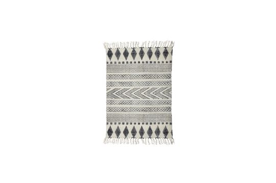 Tapis à motifs en tissu gris-noir Block Détouré