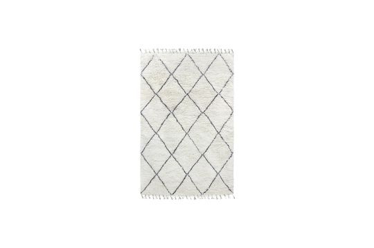 Tapis berbère Larra en laine noir et blanc 200x300 Détouré