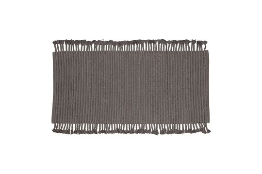 Tapis en coton anthracite Mink